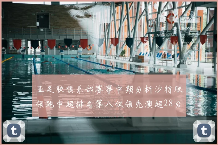 亚足联俱乐部赛事中期分析沙特联领跑中超排名第八仅领先澳超28分